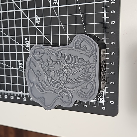 Bear with Santa Hat Rubber stamp - Picture 2 of 3